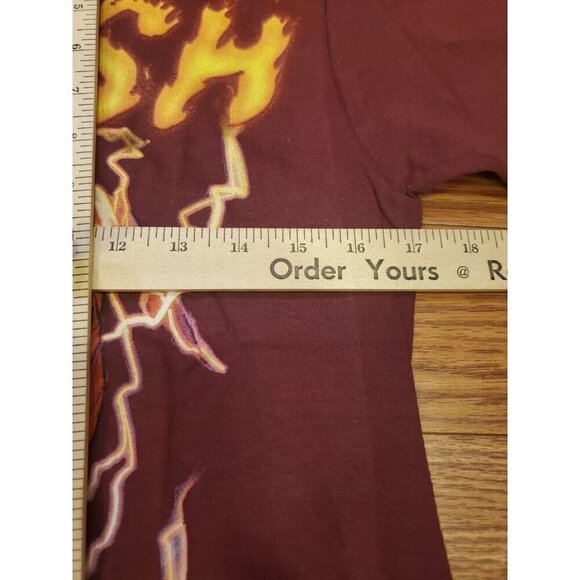 The Flash T-shirt Men's Size Small Burgundy Short Sleeves Civil Assets Collab DC - Picture 5 of 6